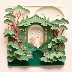 惊艳的国风剪纸，层次和细节太丰富了 

手工剪纸｜ 擎苍 ​​​​