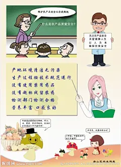 农产品安全生产管理一 科普漫画 农业知识 科协科普知识 科普挂图 科普宣传画 科普海报 卡通漫画小人 农民 农业安全知识系列 海报设计 广告设计模板 源文件