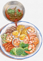 水彩美食插画1图片下载