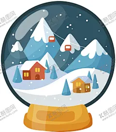 水晶球免抠图 【酷图网】水晶球免抠图,装饰,礼品,音乐盒,卡通