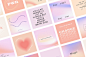 aesthetic branding  gradient instagram Instagram Stories Instagram template social media social media template gradient texture templates