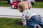 Free stock photo of person, outside, playing, grass