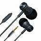 Amazon.com: Leaf Bolt Wired Earphones with Mic and In-Line Remote for Music Controls || In-Ear Headphones with Metallic Finish Earbuds || Compatible with Android, iOS and all other smartphones (Gun Metal Black): Home Audio & Theater