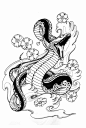 Snake Tattoo  Design - Snake, Hebi
They are said to have supernatural abilities, such as protection against illness, disaster, bad fortune and like the dragon can bring rain. Snakes have the ability to transform themselves into human forms, usually that o