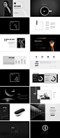 ［简单出品］时尚设计展示模版《Black&White》-PowerPoint - 演界网，中国首家演示设计交易平台