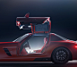 Mercedes AMG SLS Side : Side view, self explanatory