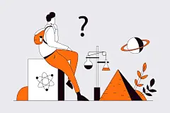 矢量手绘人物生活场景插画