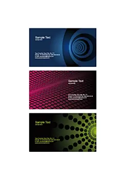 矢量创意企业行业高端名片