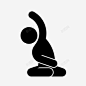 瑜伽锻炼健身图标 免费下载 页面网页 平面电商 创意素材