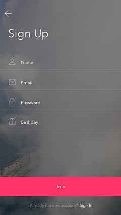 随风而逝19930714采集到【UI设计】app登陆页面