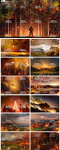 森林防火消防火灾防火灭火消防员创意元素海报模板素材PSD设计-淘宝网