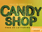 Candy Shop 3D Lettering Set 糖果风格立体字特效PNG素材 :  