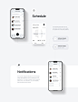 doctors Interface ios medical Mobile app product design  UI ux vaccine Web Design 