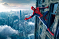 Spiderman : This image was done live on stage at the 2016 photokina in Cologne/Germany. Background and Spiderman are photographs, they were combined with the cg builing in the foreground which was created in Cinema 4D. 
