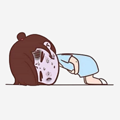 卡通健康插图-花瓣网|陪你做生活的设计师 | 痛 刺疼 剧痛 忍受 拄