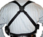 【Shoulder Holster ②】再补充一些背部和枪在腋下的照片，因为绝大部分人都是右撇子，所以不论双背带，还是单边背带的款式，枪在左边比较常见。绝大部分情况下带子是有弹性的，可以拉拽...比如图9（gif 略大）...没事干弹一下也挺有意思...