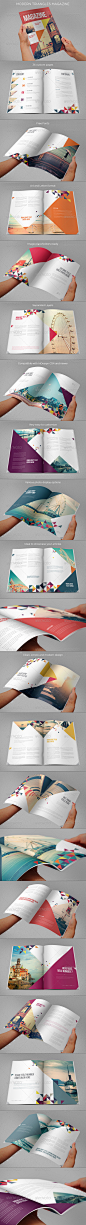 Modern Triangles Magazine - Magazines Print Templates