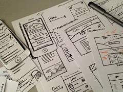 Ж二手烟。采集到UI & Wireframe Sketches to K