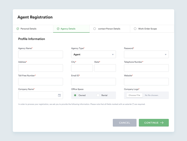 Registration Forms