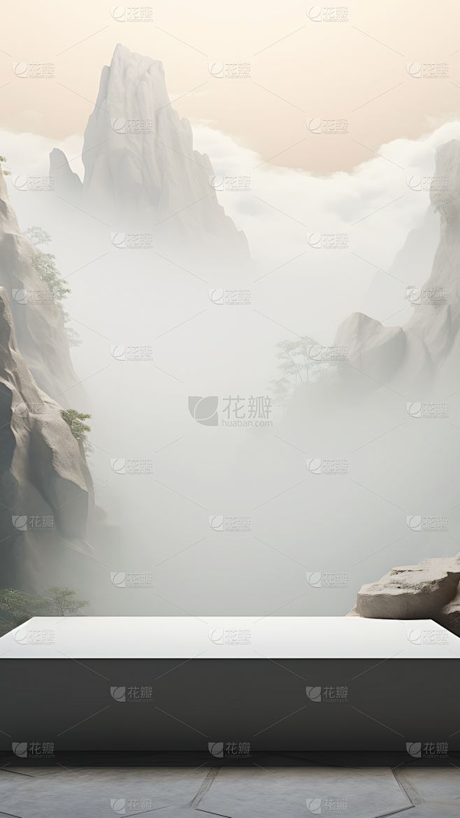 通用国风中式自然场景背景