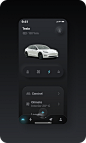 UI设计app ui界面设计拟物风特斯拉Tesla