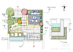 景观设计--张雷采集到庭院平面