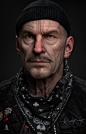 Old man portrait, Nukey Hsieh : This is a portrait practice I did recently, sculpting was done in Zbrush, hair, mustache, and furs done in X-gen, the texture I used substance painter and photoshop together, render is in Arnold. Hope you all like it! Cheer