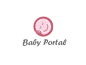 Baby-portal-pregnancy-hand-logo-care-smile-baby-design