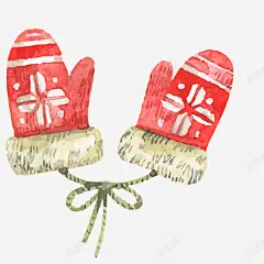 红色手绘手套矢量图高清素材 免抠 设计图片 免费下载 页面网页 平面电商 创意素材 png素材