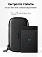 UGREEN Hard Drive Case, Portable External Hard Drive Case for 2.5 Inch HDD SSD, Waterproof Protective Storage Pouch EVA Compatible with Solid State Drive WD Western Seagate Toshiba Lacie T5 T3 : Amazon.co.uk: Computers & Accessories