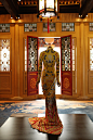 2004年Tom Ford设计的YSL改良旗袍 中国元素