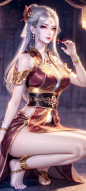 国漫女神壁纸第534期，《天行九歌》：焰灵姬#天行九歌焰灵姬# ​​​​