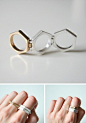 Hinged Hexagon Ring | COS