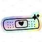 Laser Effect Text Sticker