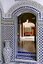 Interior of the Riad El Yacout in Fez, Morocco                                                                                                                                                                                 More