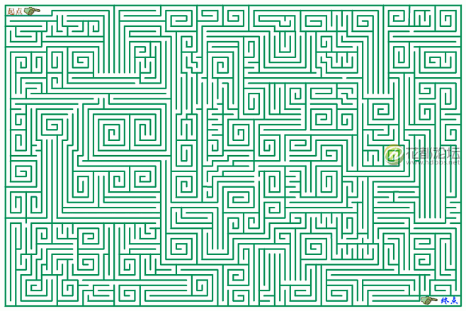 刚有人说想挑战高难度的迷宫图好以下放出超级迷宫图闲聊灌水花都茶馆