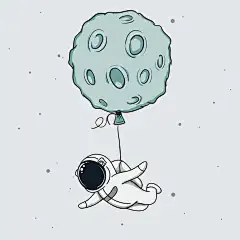 飞行_月亮_气球_宇航员_抽象_孩子气_矢量_插画_图片大全—全景创意图库（quanjing.com）中国领先的正版图片视频素材网站