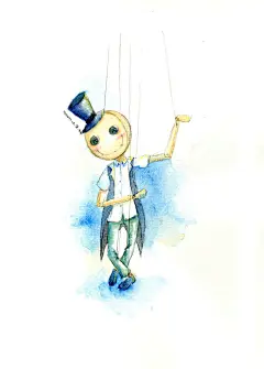 什么是雪米粒  的插画 牵线木偶