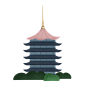 中国风古塔塔楼建筑