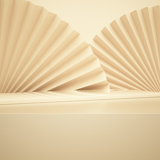 C4D背景 C4D场景 金色场景