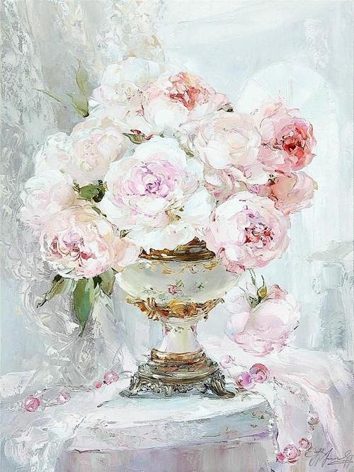 'Roses In Vase' #采集大...