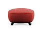 Upholstered round fabric pouf GRADISCA | Pouf by Liu Jo Living Collection