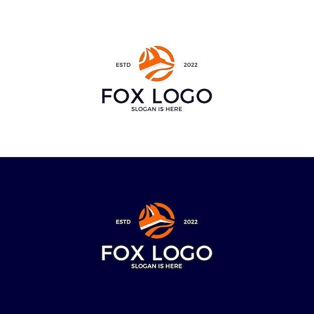 狐狸标志logo矢量图设计素材