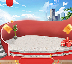 奈奈酱紫采集到C4D背景
