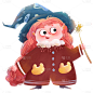 手绘插画精灵人物全身1