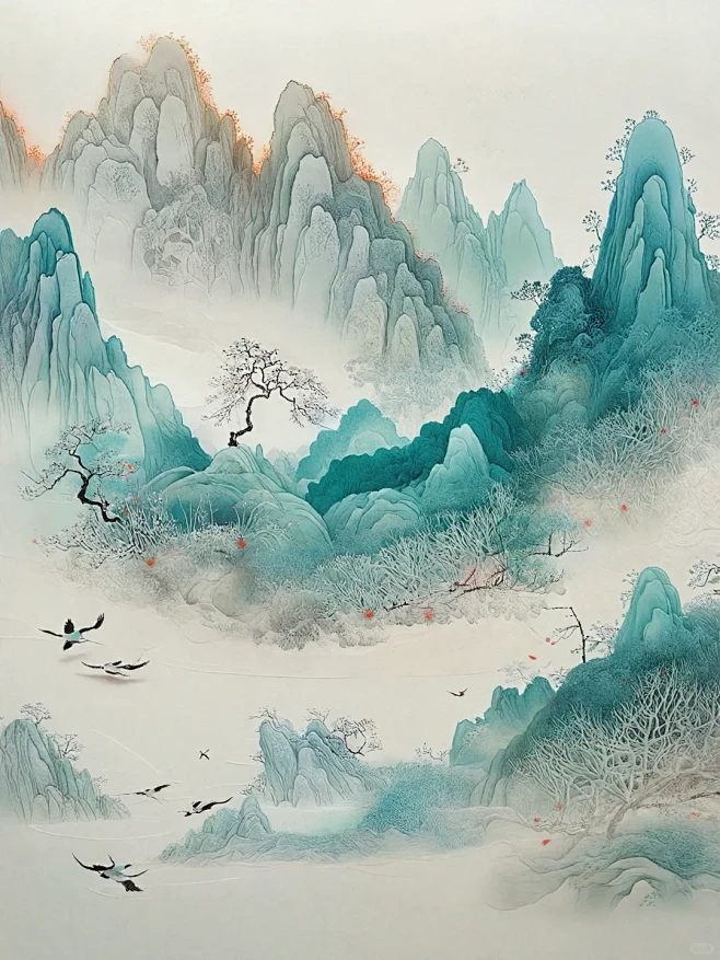 AI绘画｜奇域世界·山水 - 小红书
