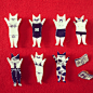 "Crazy cats" - cat brooch by chidoriko