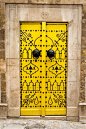 .. Africa | Yellow and iron Tunisian Door .. | Enter Here! #采集大赛#