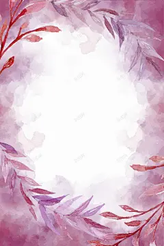 手绘晕染树枝装饰背景图高清素材 平面电商 创意素材