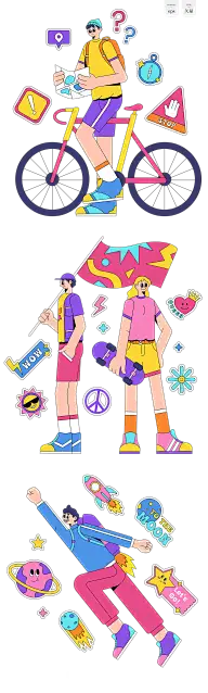 【UI】app插画人物 / 形象 / Illustrations